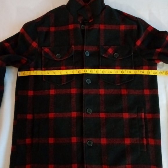 Zara Plaid lined Overshirt/Shacket/jacket Size Medium - Picture 3 of 8